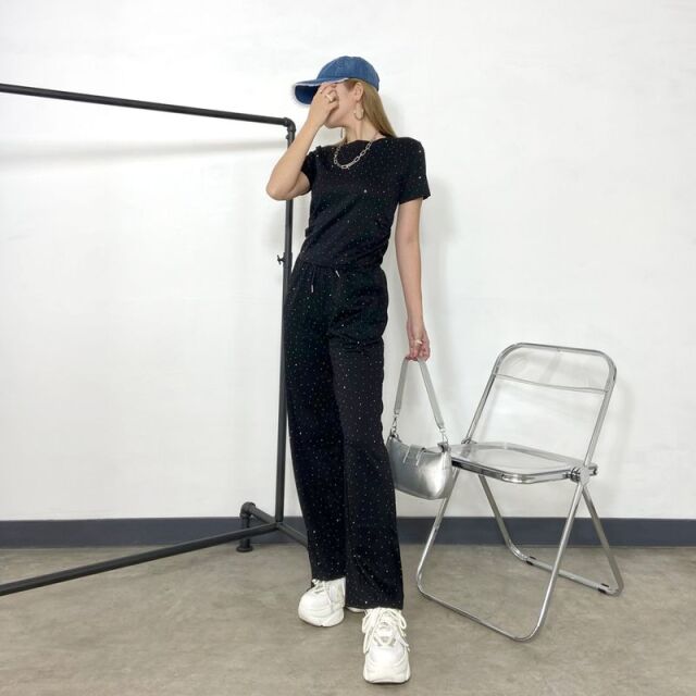 ストーンTEE・パンツセットアップ