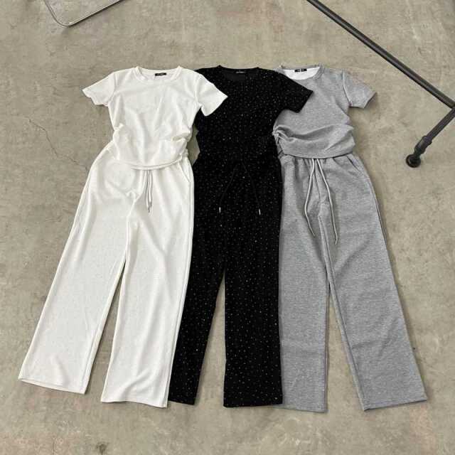 ストーンTEE・パンツセットアップ
