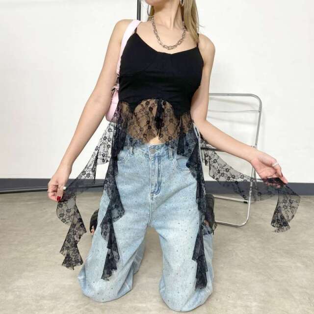 non-hedge レースアシメタンクトップ|TiMTiMオンラインストア