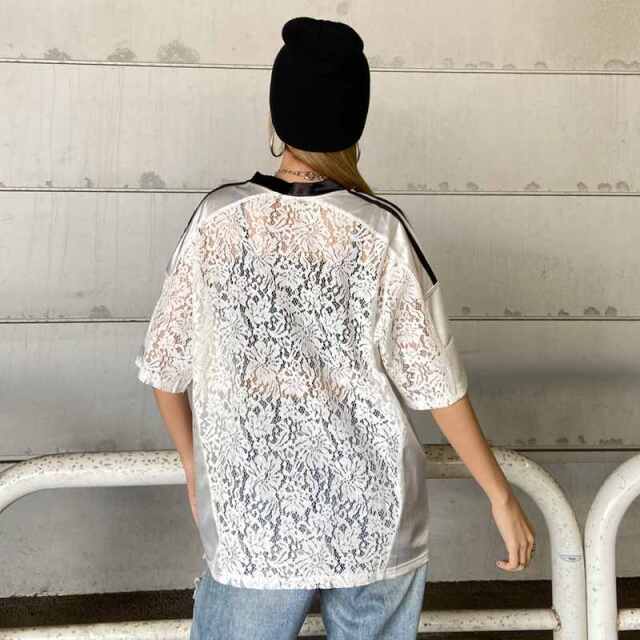 レースロゴビッグトップス