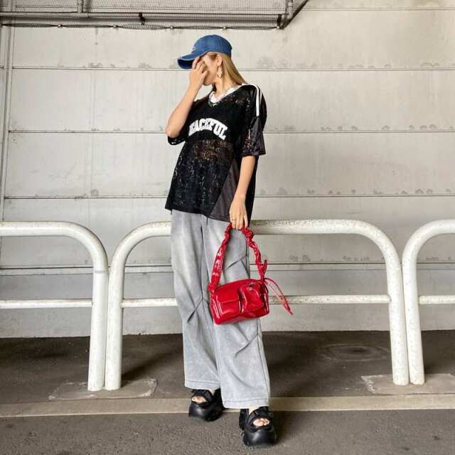 レースロゴビッグトップス