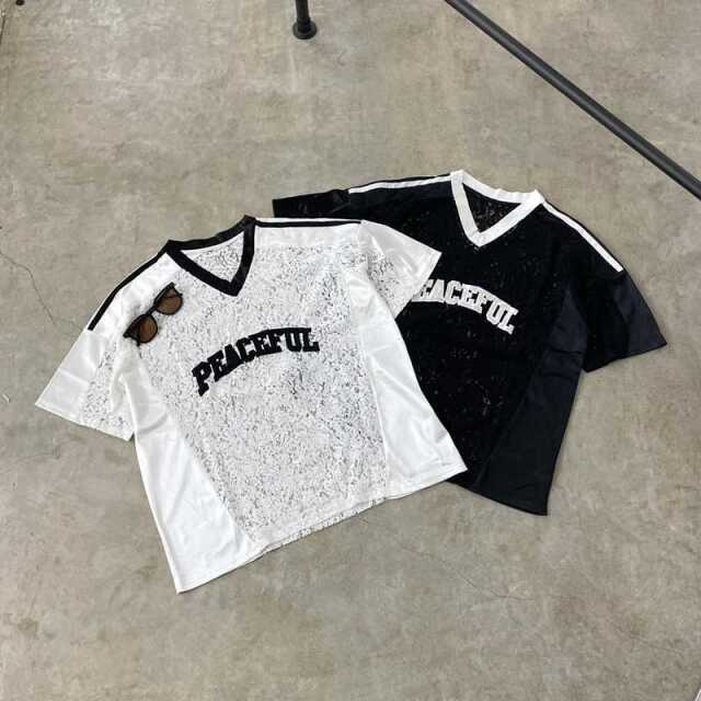 レースロゴビッグトップス