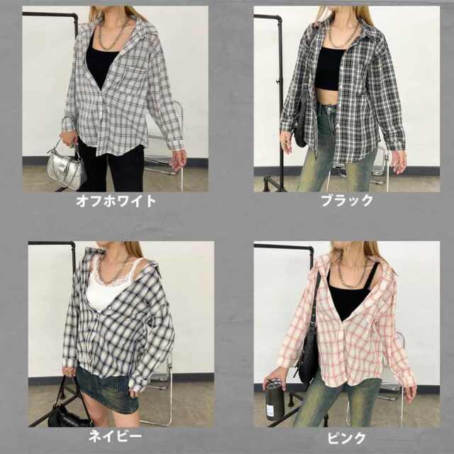 チェックシャツ