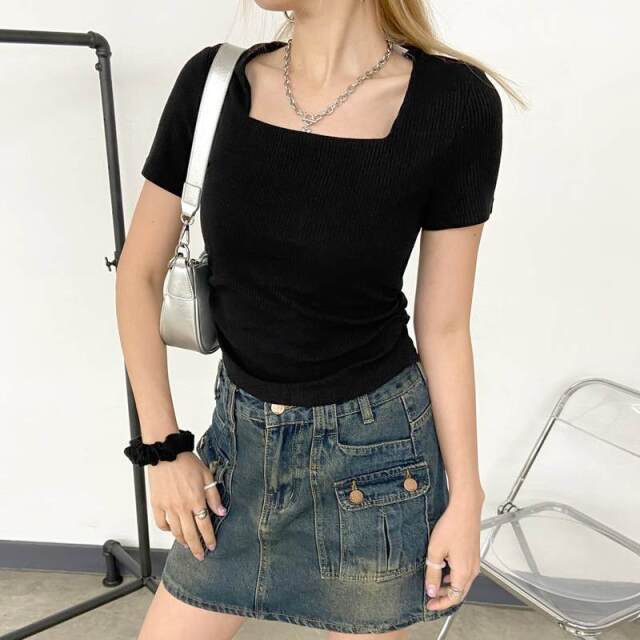 リブスクエアT・シュシュ付き