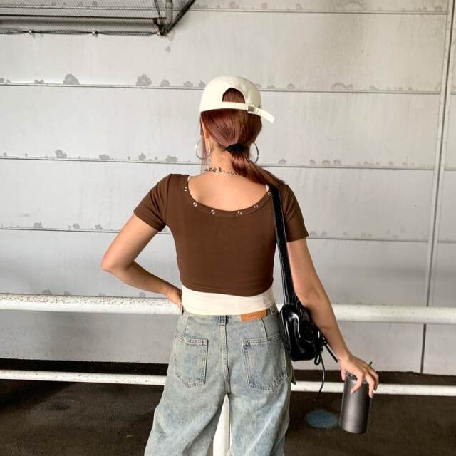 アンサンブルZIPショートトップス