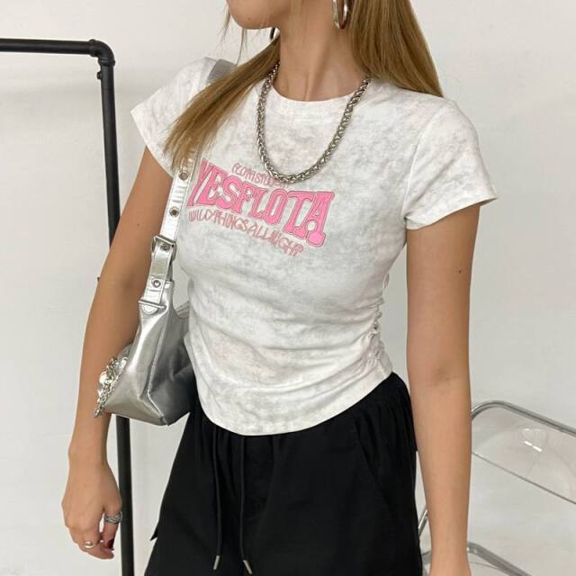 ムラドロストピンクロゴTシャツ