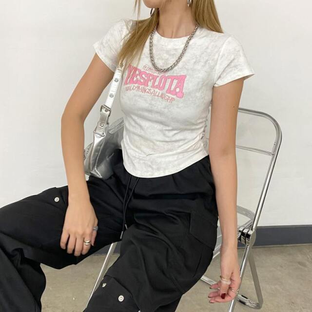 ムラドロストピンクロゴTシャツ