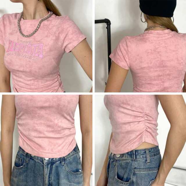 ムラドロストピンクロゴTシャツ