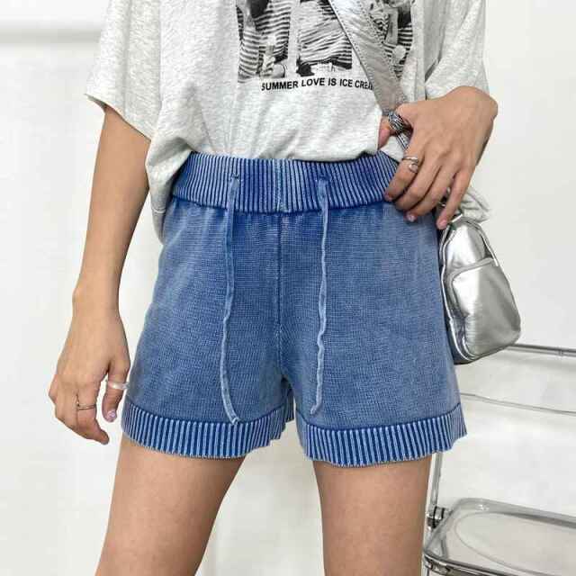 ブリーチニットショートパンツ