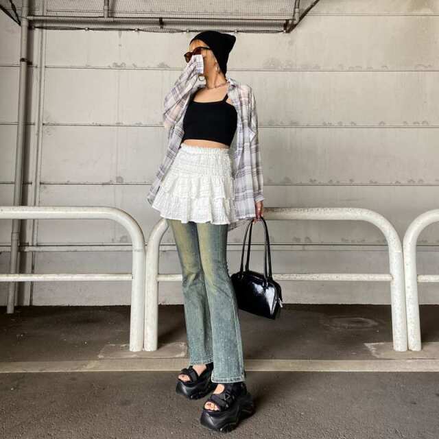 レースティアードスカート
