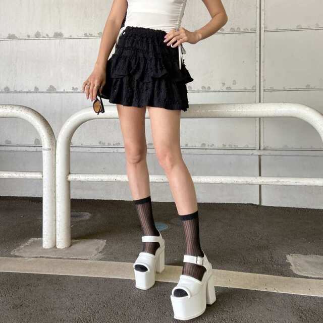 レースティアードスカート