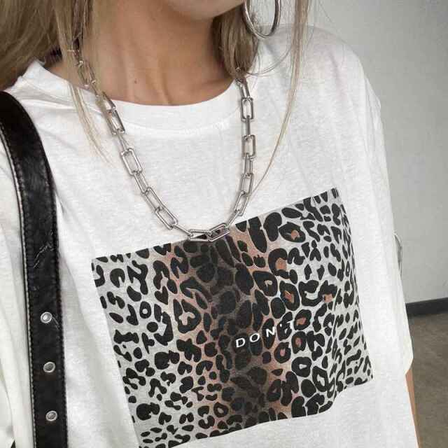 ヒョウ柄ビッグTシャツ