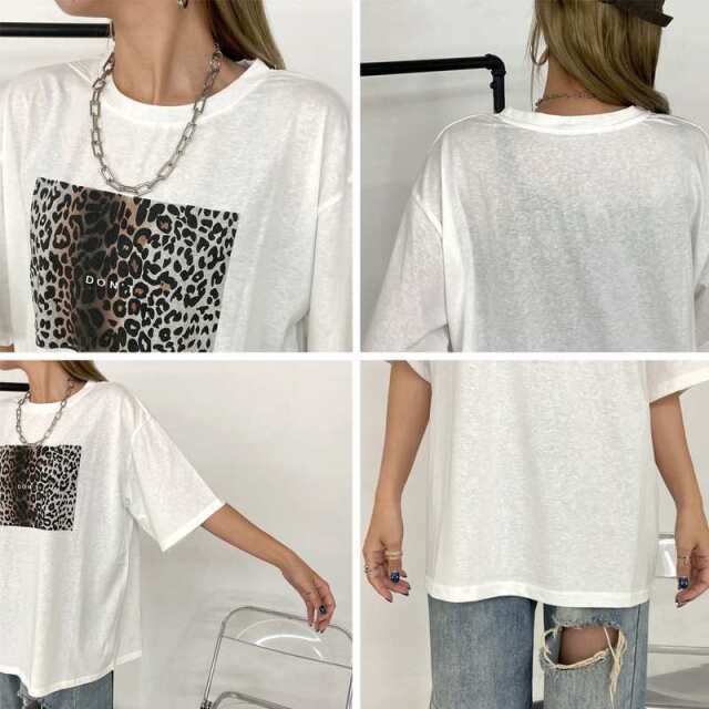 ヒョウ柄ビッグTシャツ
