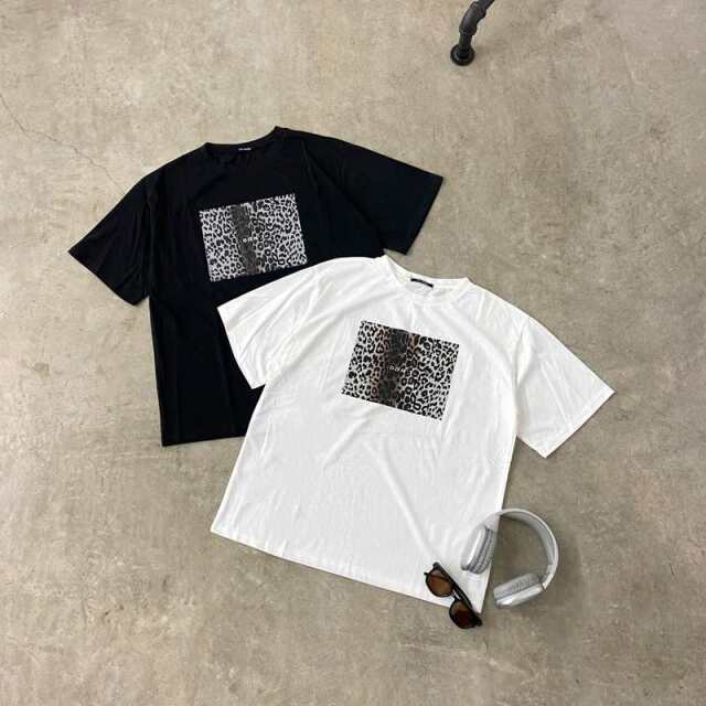 ヒョウ柄ビッグTシャツ
