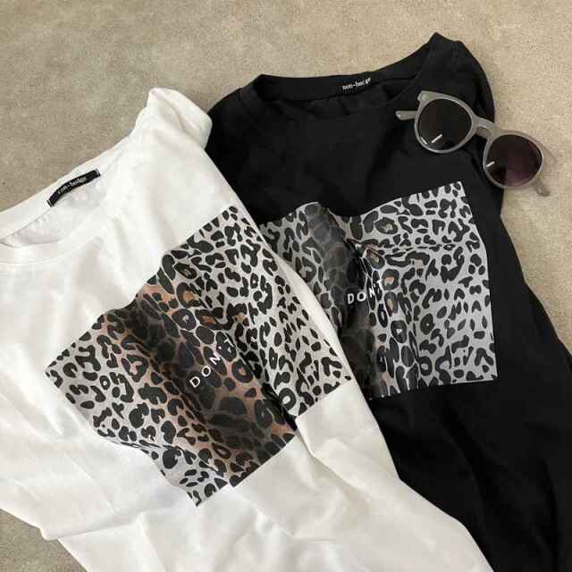 ヒョウ柄ビッグTシャツ