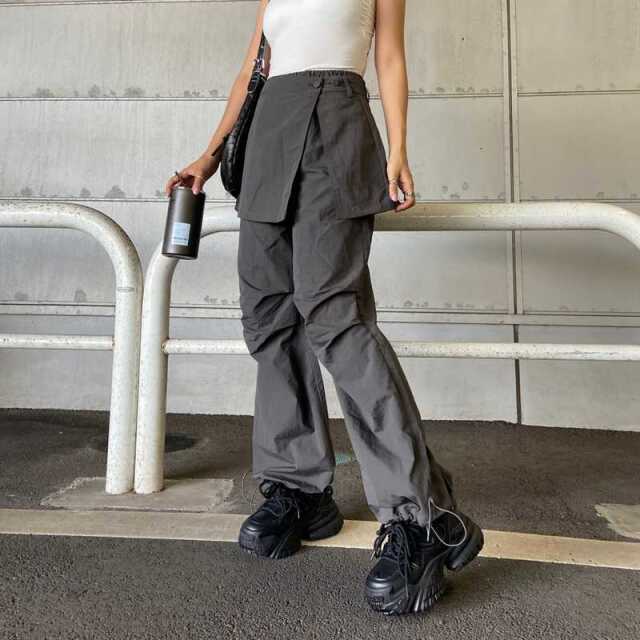 アンサンブルタックワイドパンツ