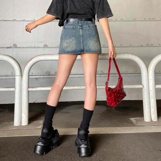 non-hedge デニムスリットスカートパンツ|TiMTiMオンラインストア