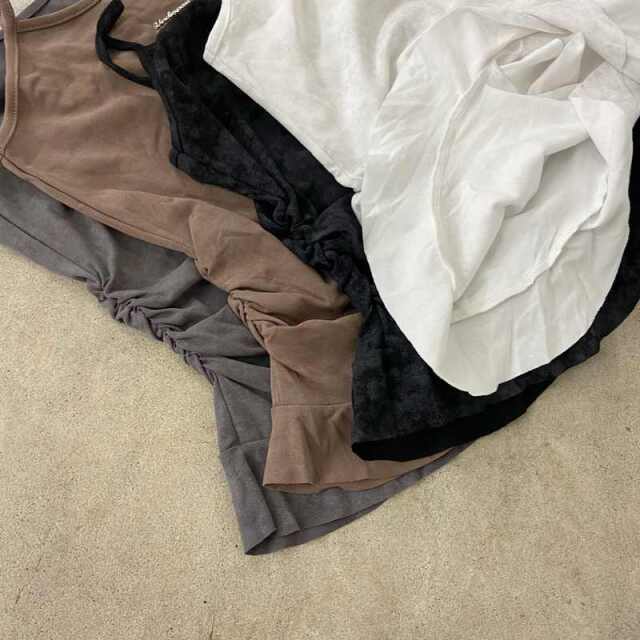 シルバープレートイレヘムキャミソール