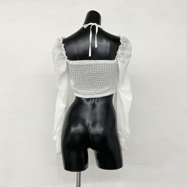 シフォンドビースクエアプルオーバー