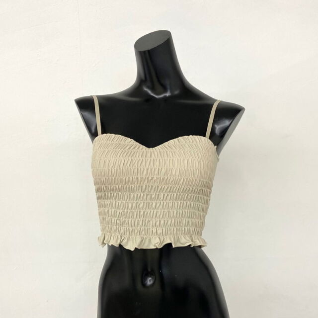 シャーリングキャミソール