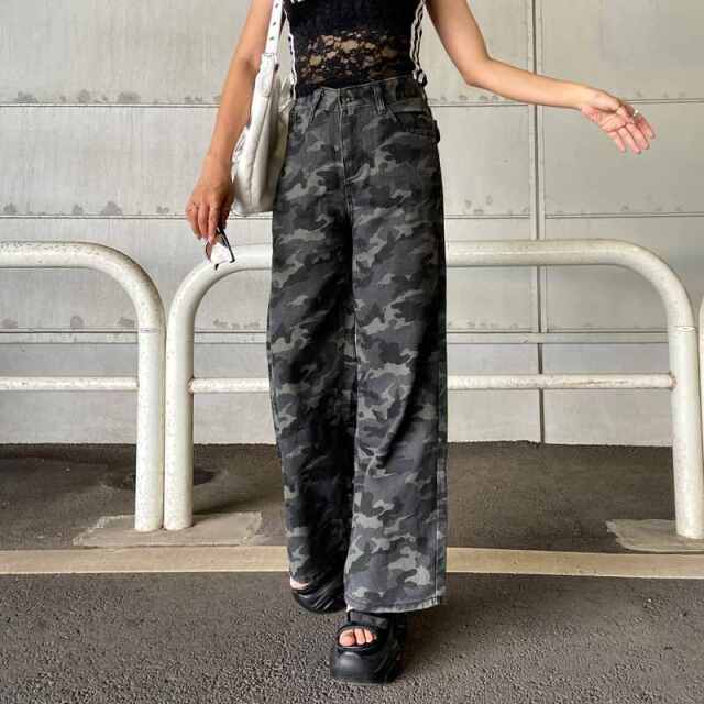 WONEM☆ウォンエム☆カモフラージュサイドラインパンツ☆迷彩☆新品☆ WONEM☆ウォンエム☆カモフラージュサイドラインパンツ☆迷彩☆新品