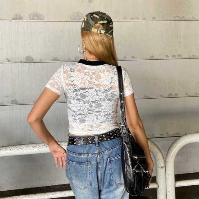 レースロゴショートTシャツ