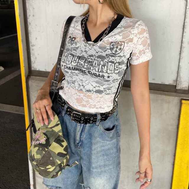 レースロゴショートTシャツ