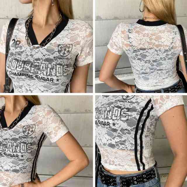 レースロゴショートTシャツ