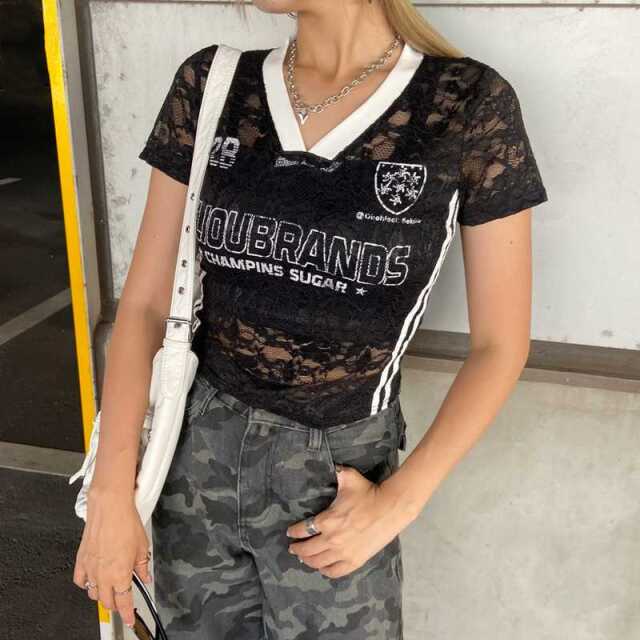 レースロゴショートTシャツ