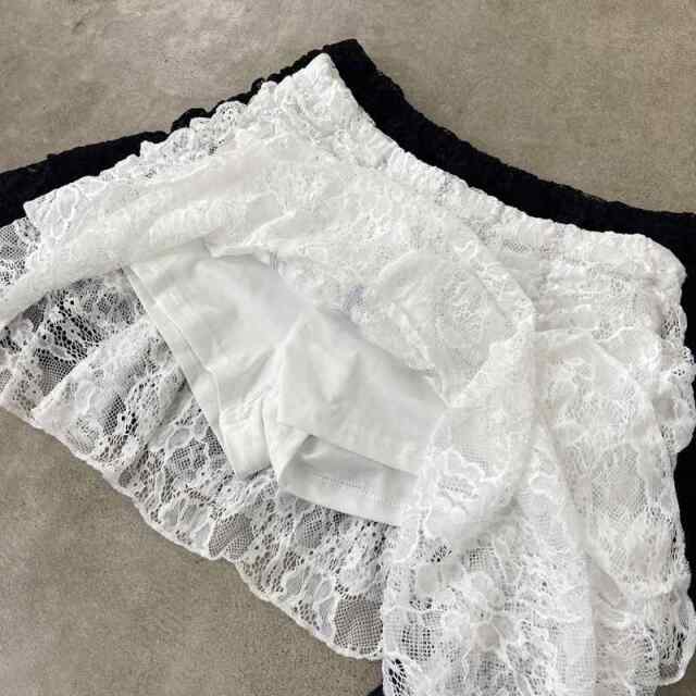 レースイレヘムミニスカート