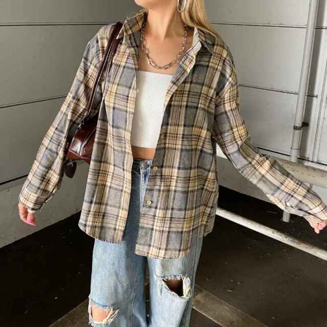 ストーンチェックシャツ