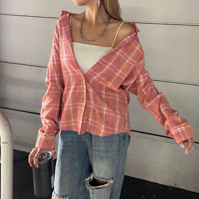 ストーンチェックシャツ