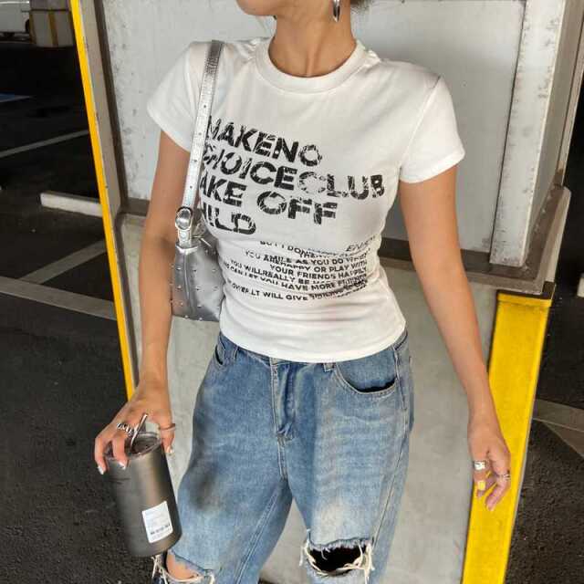 ロゴムラプリントTシャツ