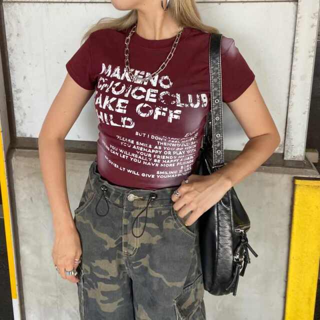 ロゴムラプリントTシャツ