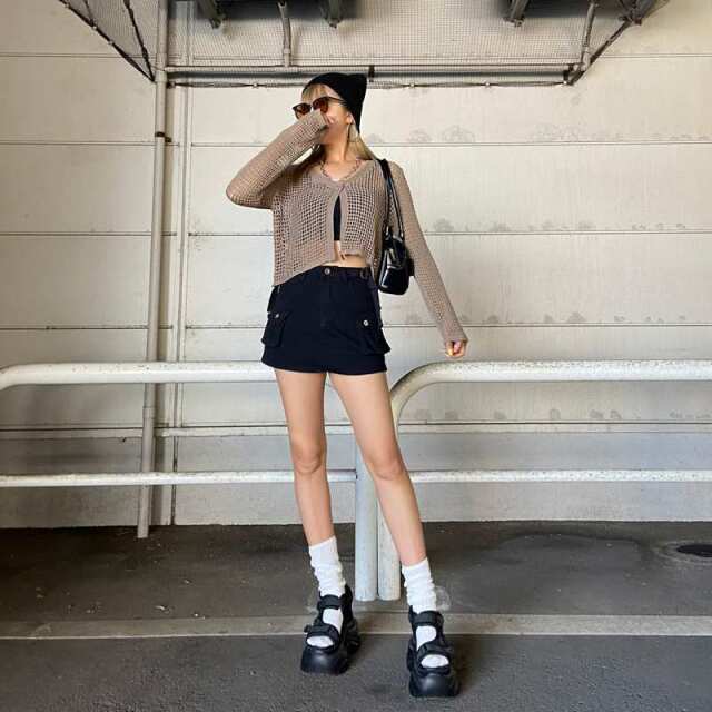 ウエストベルトツイルスカート