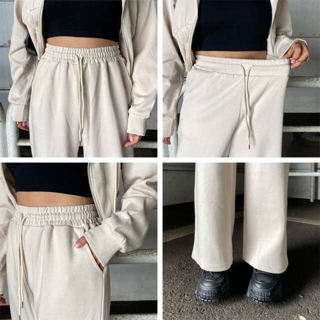 フードロゴ刺繍パーカー・パンツセットアップ