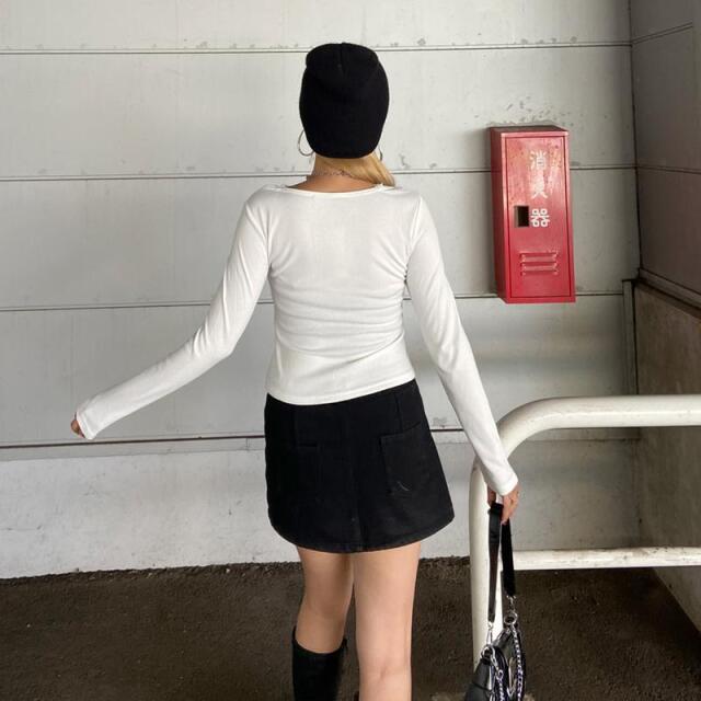 non-hedge レースアップシルバーロゴトップス|TiMTiMオンライン