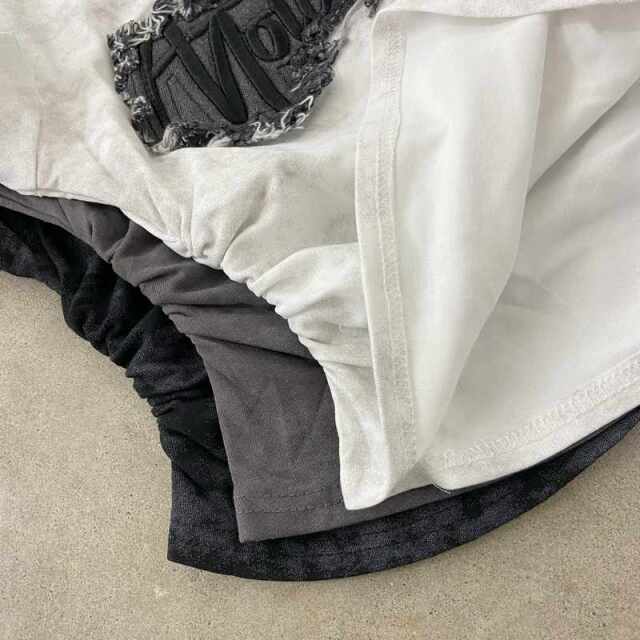デニムロゴワンショルダーTシャツ