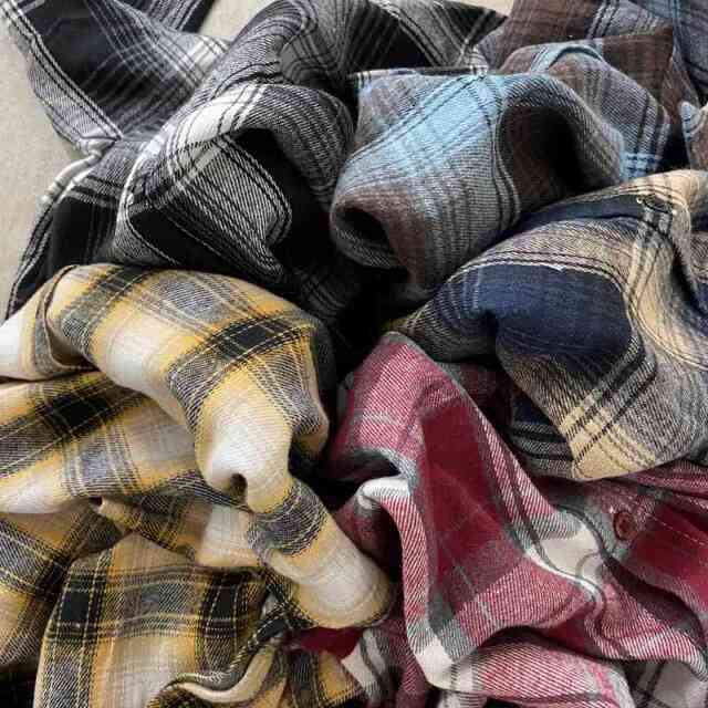 ショートチェックシャツ