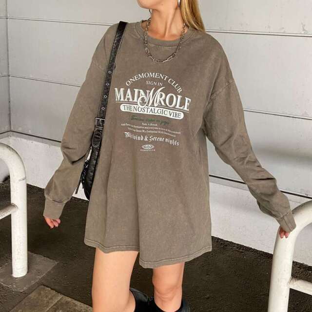 アンティーク風ロゴビッグTシャツ