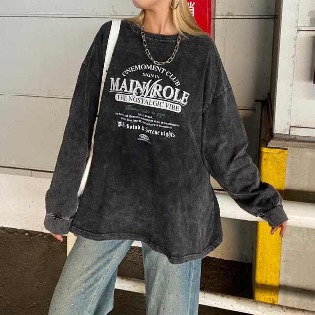 アンティーク風ロゴビッグTシャツ
