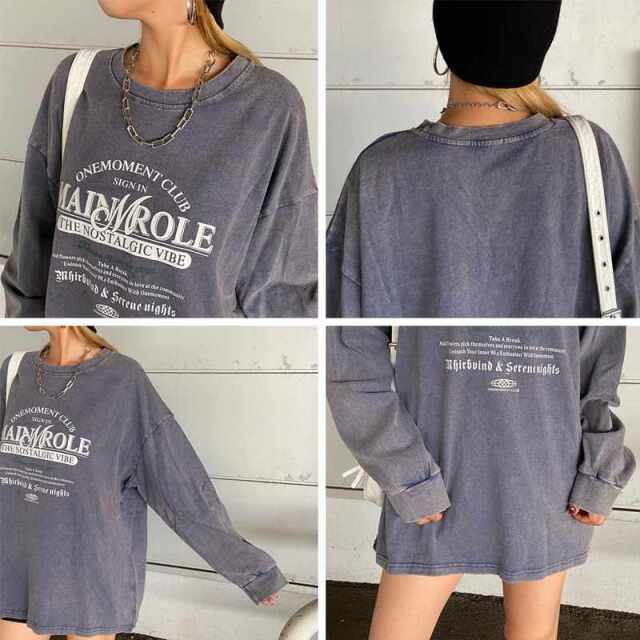 アンティーク風ロゴビッグTシャツ