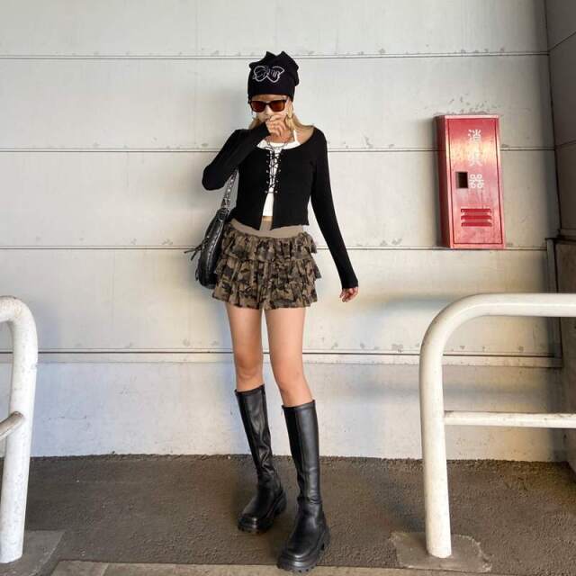 カットティアードスカート