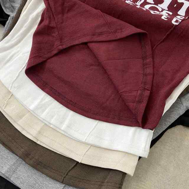 ロゴレースアップTシャツ