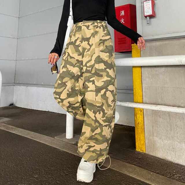 non-hedge 迷彩ワイドパンツ|TiMTiMオンラインストア|レディース