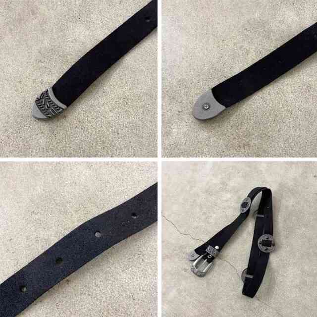 ベルト付きイレヘムチェックロングスカート