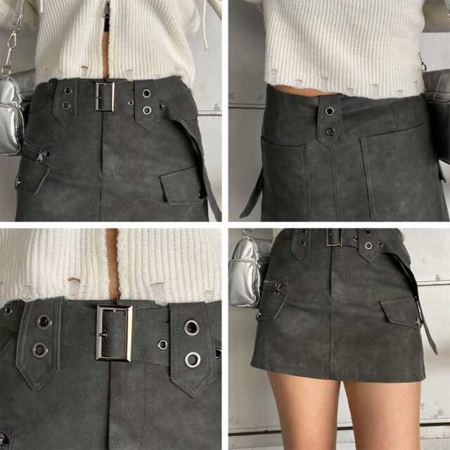 合成皮革ベルト付きスカパン