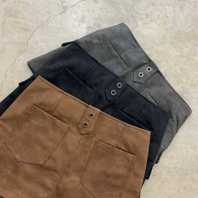 合成皮革ベルト付きスカパン