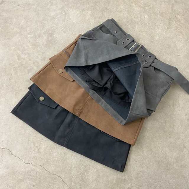 合成皮革ベルト付きスカパン