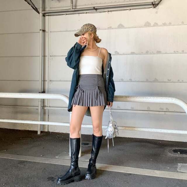 ドロストリボンスカート